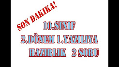 10.sınıf matematik